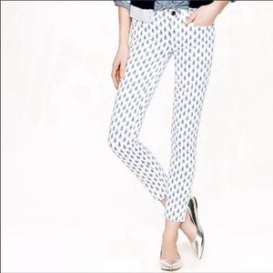 JCrew Thistle Print Toothpick Jeans